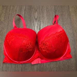 Cacique lane Bryant  Red Lace sexy Women's Bra size 42DDD